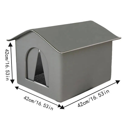Outdoor Cat House Foldable Warm