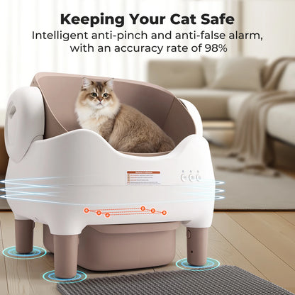 Self-Cleaning Litter Box, Automatic Cat Litter Box with App Control