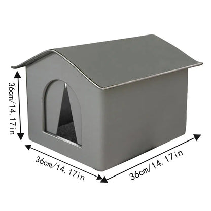 Outdoor Cat House Foldable Warm