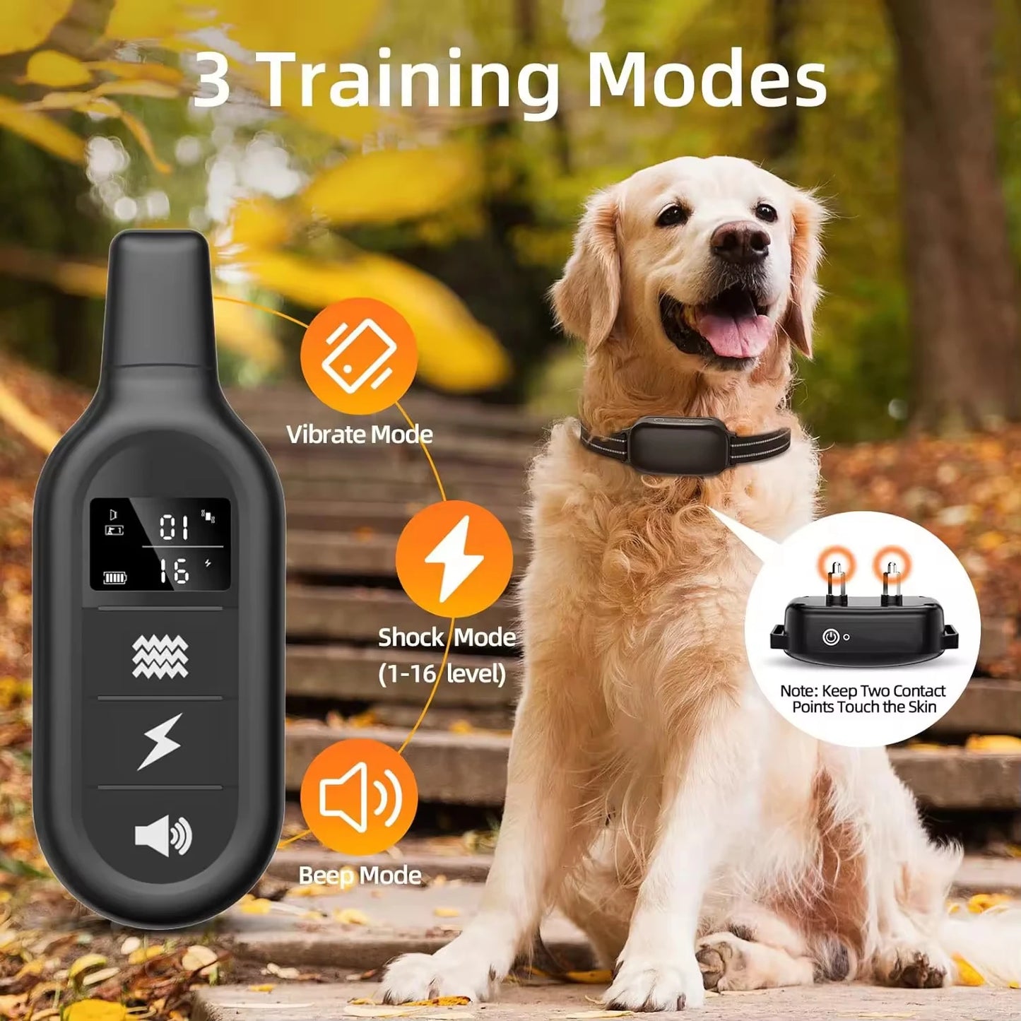 3300ft Electric Dog Training Shock Collar with Remote
