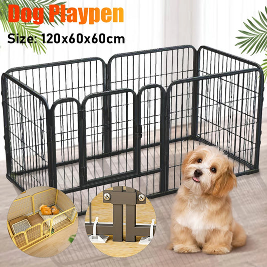 6 Panels Dog Playpen - Foldable