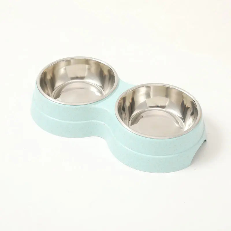Double Cat Bowl with Stand