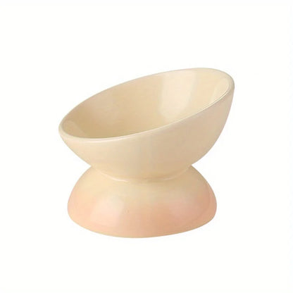Cat Bowl,Ceramic Elevated Pet Food
