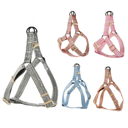 Dog Harness, Leash & Bow Set