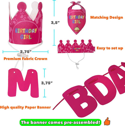 Pet Birthday Party Flag Decoration