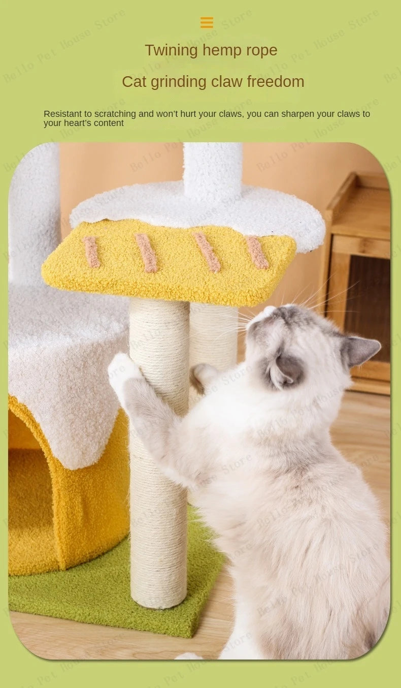 Ice-cream Style Cat Climbing Frame Three-layer Sisal Cat Scr