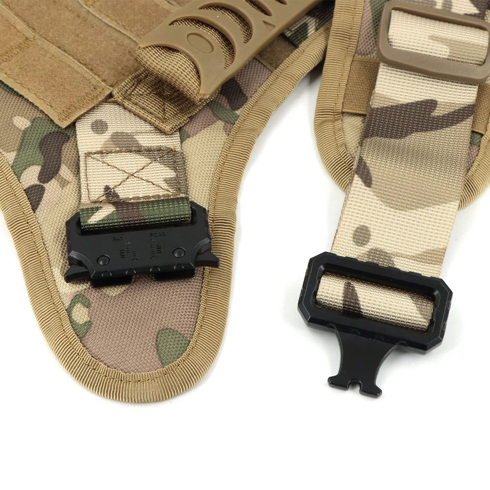 Military Large Dog Harness Collar