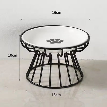 Double Cat Bowl with Stand