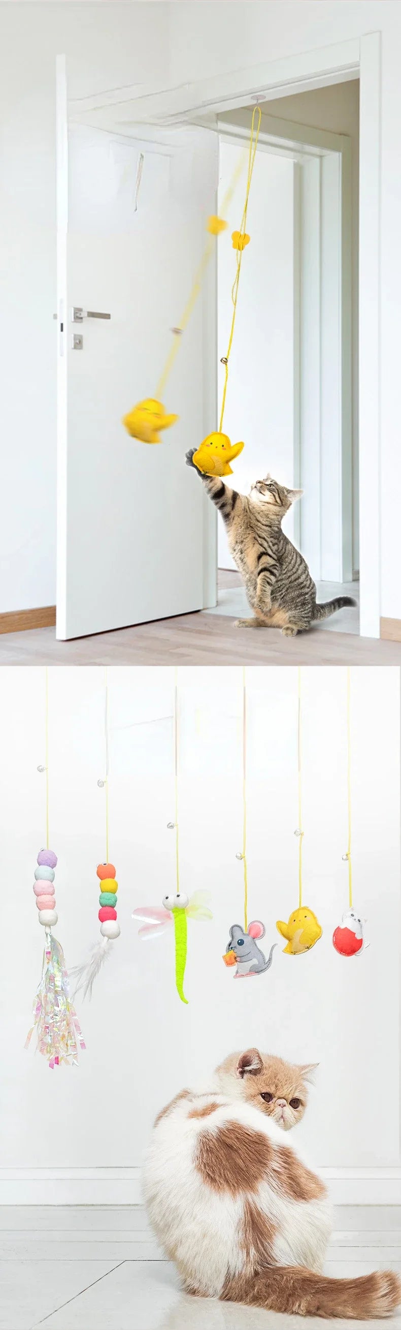 Interactive Cat Toy Hanging Simulation Cat Toy Funny Self-he