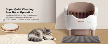 Self-Cleaning Litter Box, Automatic Cat Litter Box with App Control