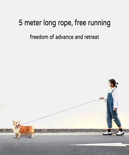Retractable LED Leash for Small and Medium Dogs