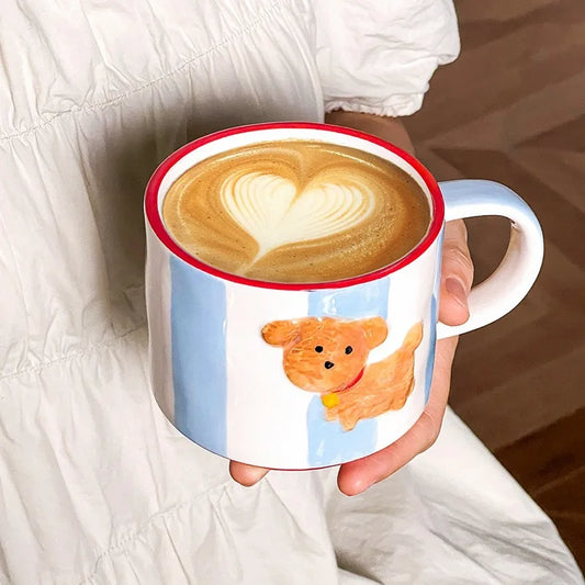 Cartoon Dog Ceramic Mug Animal