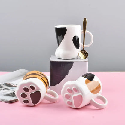 Ceramic Cat Paw Mug Tiger