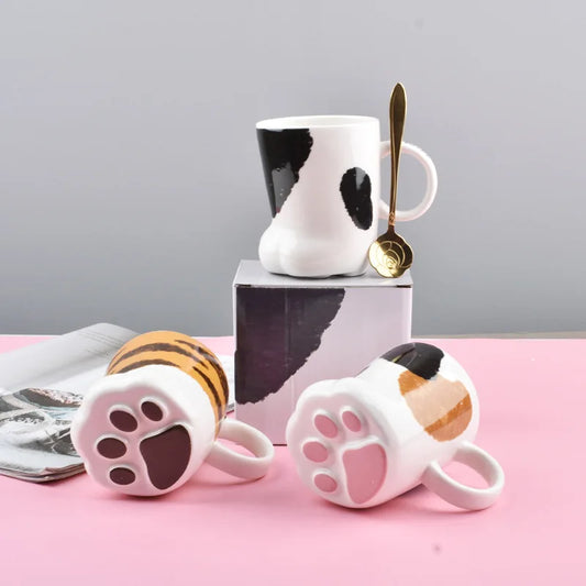 Ceramic Cat Paw Mug Tiger