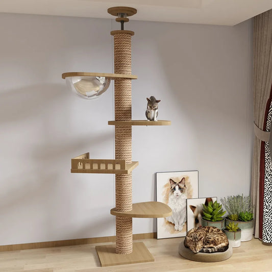Cat Supplies Wooden Cats Tree