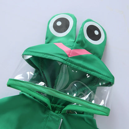 Pet Raincoat Cartoon Pattern Reflective