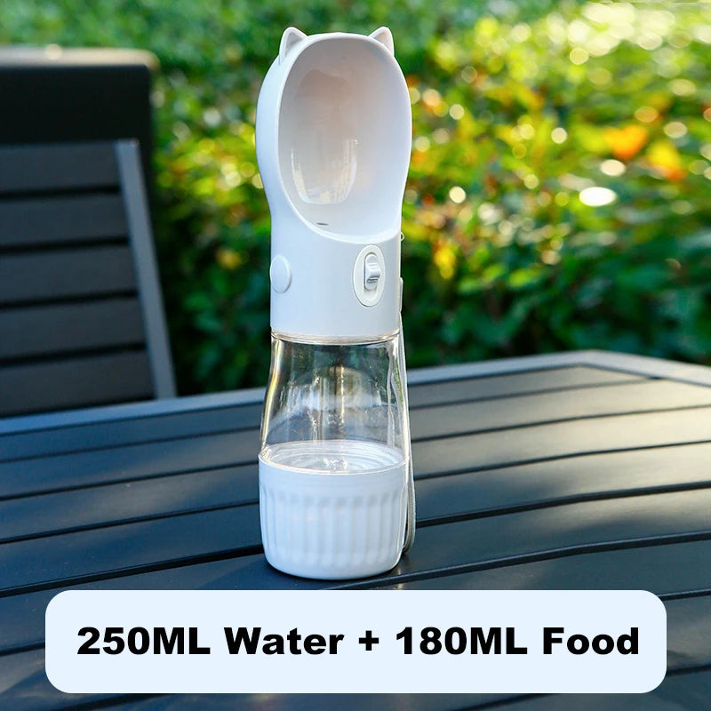2‑in‑1 Portable Dog Water Bottle