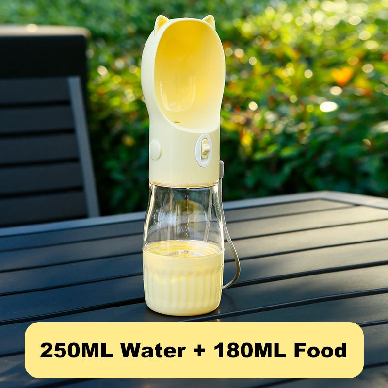 2‑in‑1 Portable Dog Water Bottle