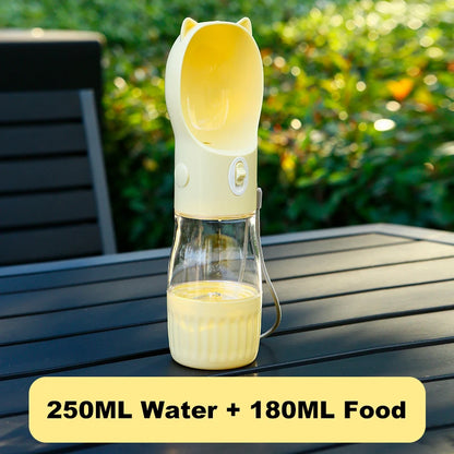 2‑in‑1 Portable Dog Water Bottle