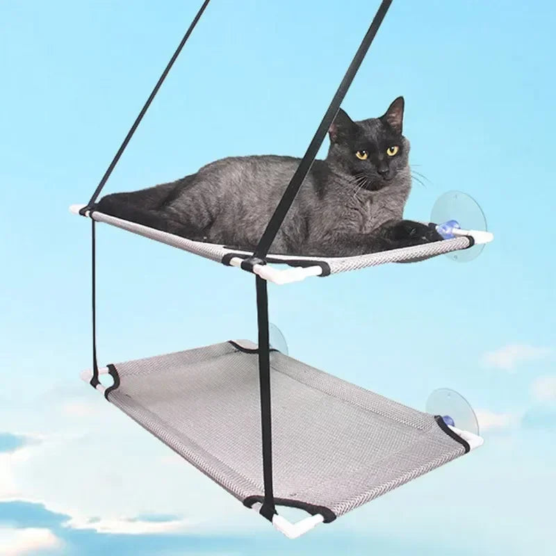 Two-Story Window Cat Hammock