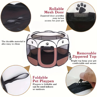 Portable Pet Playpen - Foldable