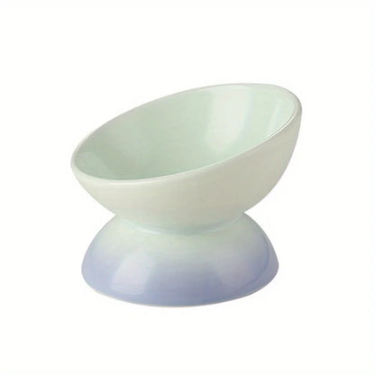 Cat Bowl,Ceramic Elevated Pet Food