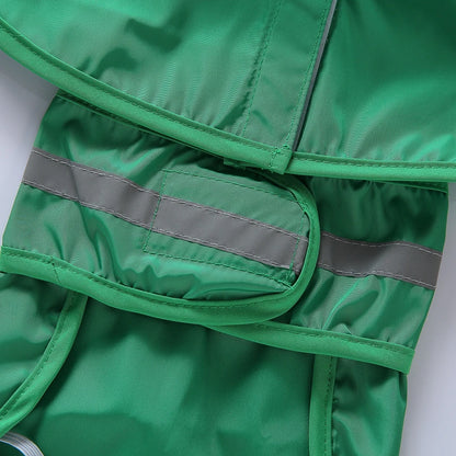 Pet Raincoat Cartoon Pattern Reflective