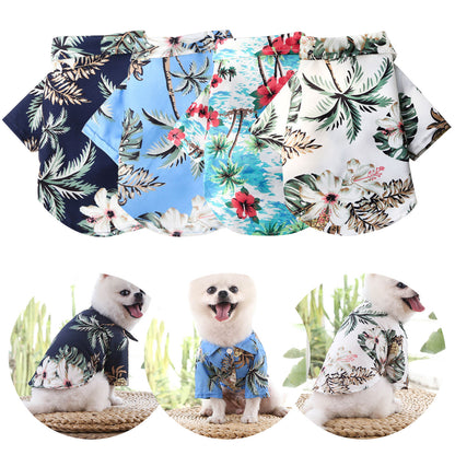 Pet Summer Cotton Shirts Hawaii