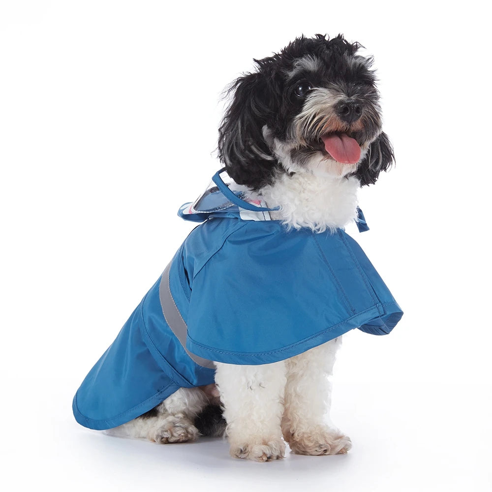 Pet Raincoat Cartoon Pattern Reflective
