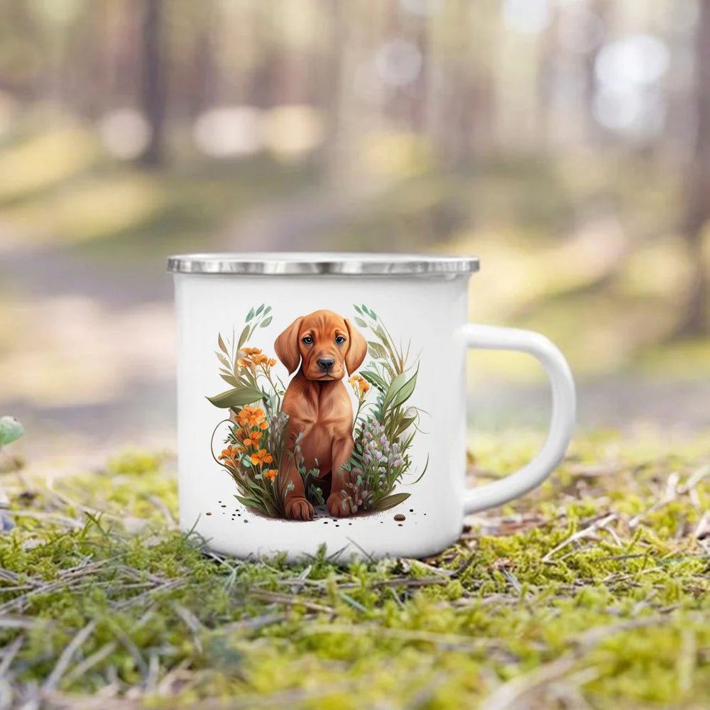 Dachshund Bulldog Border Colliegolden Retriever Printed Enam