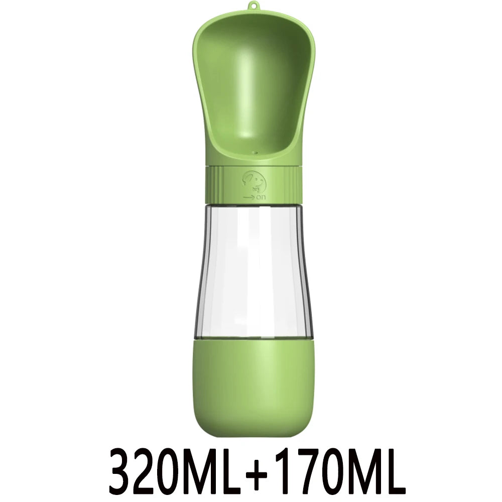 2‑in‑1 Portable Dog Water Bottle