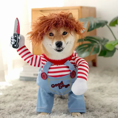 Scary Doll Dog Halloween Costume