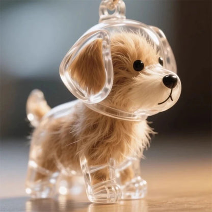 Pet Hair Memorial Pendant Keychain