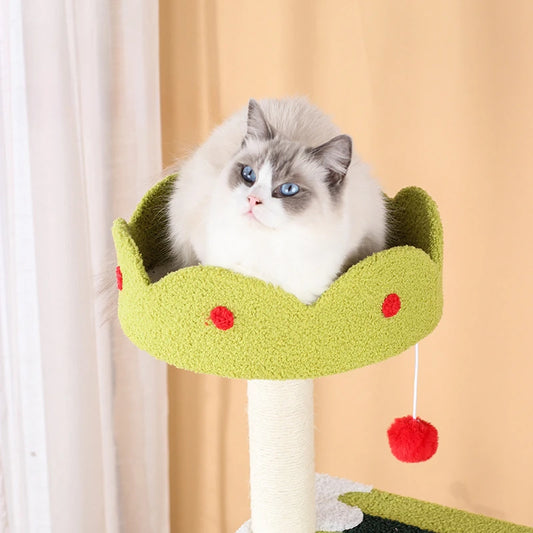 Ice-cream Style Cat Climbing Frame Three-layer Sisal Cat Scr