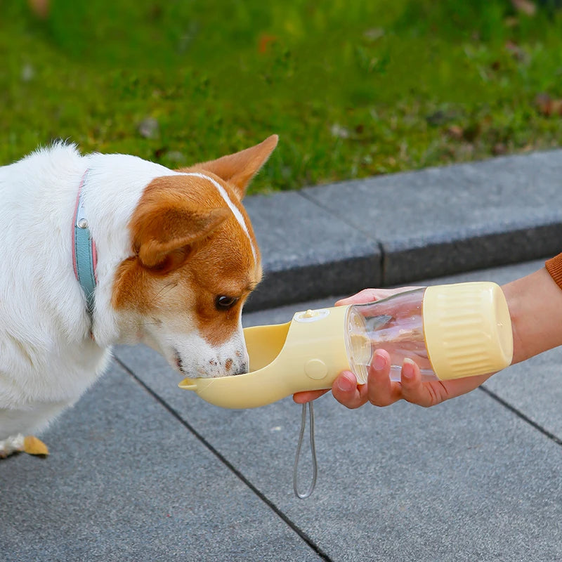 2‑in‑1 Portable Dog Water Bottle