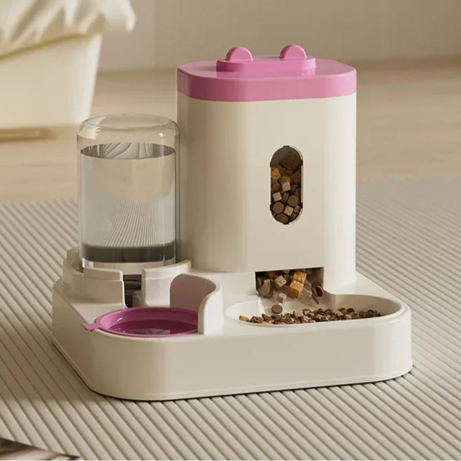 Automatic Dog/Cat Feeder With Water Fountain