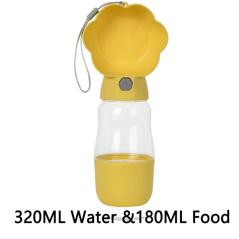 2‑in‑1 Portable Dog Water Bottle