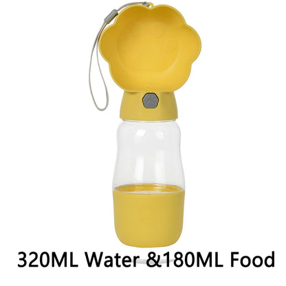 2‑in‑1 Portable Dog Water Bottle