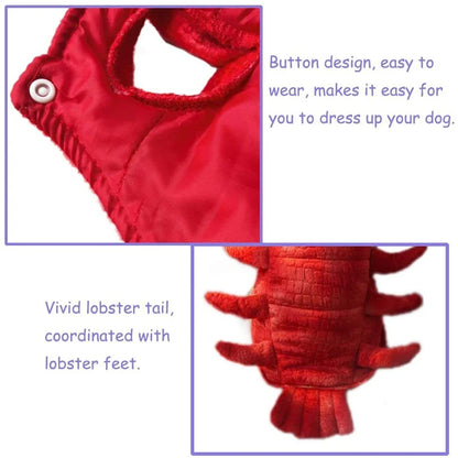 Halloween Dog Lobster Costume