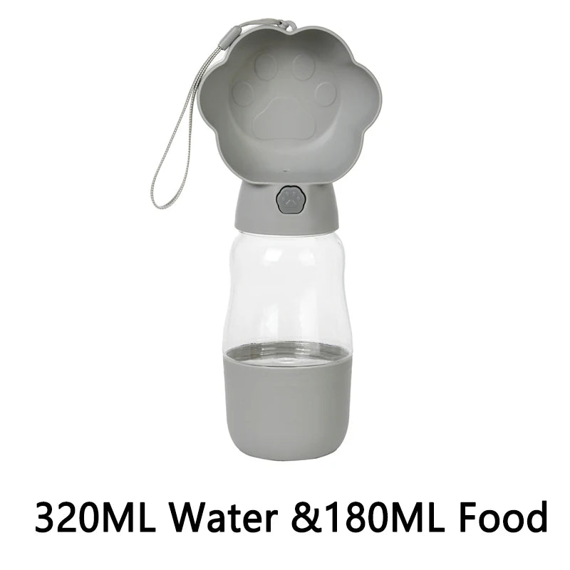 2‑in‑1 Portable Dog Water Bottle