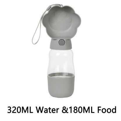 2‑in‑1 Portable Dog Water Bottle