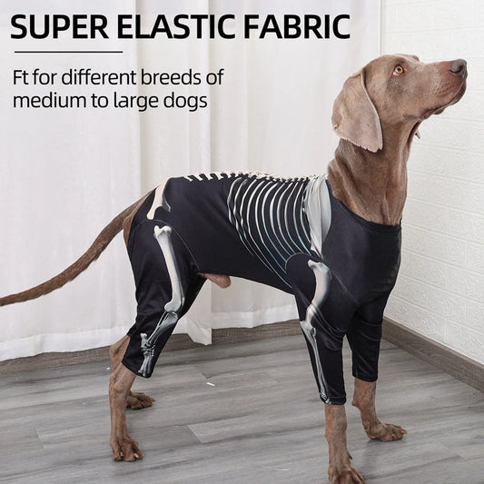 Halloween Skeleton Dog Costumes for larger dogs