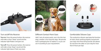 3300ft Electric Dog Training Shock Collar with Remote