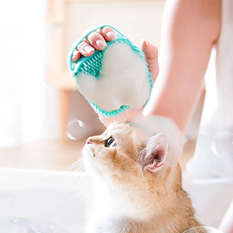Soft Silicone Massager Pet Bathing Brush