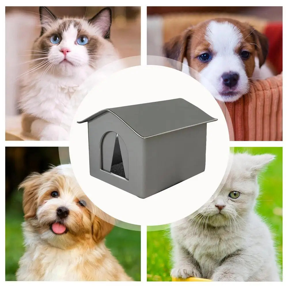 Outdoor Cat House Foldable Warm