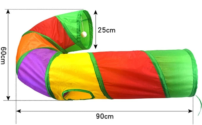 cat play tunnel interactive toy,hide and seek tunnel, portab