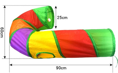 cat play tunnel interactive toy,hide and seek tunnel, portab