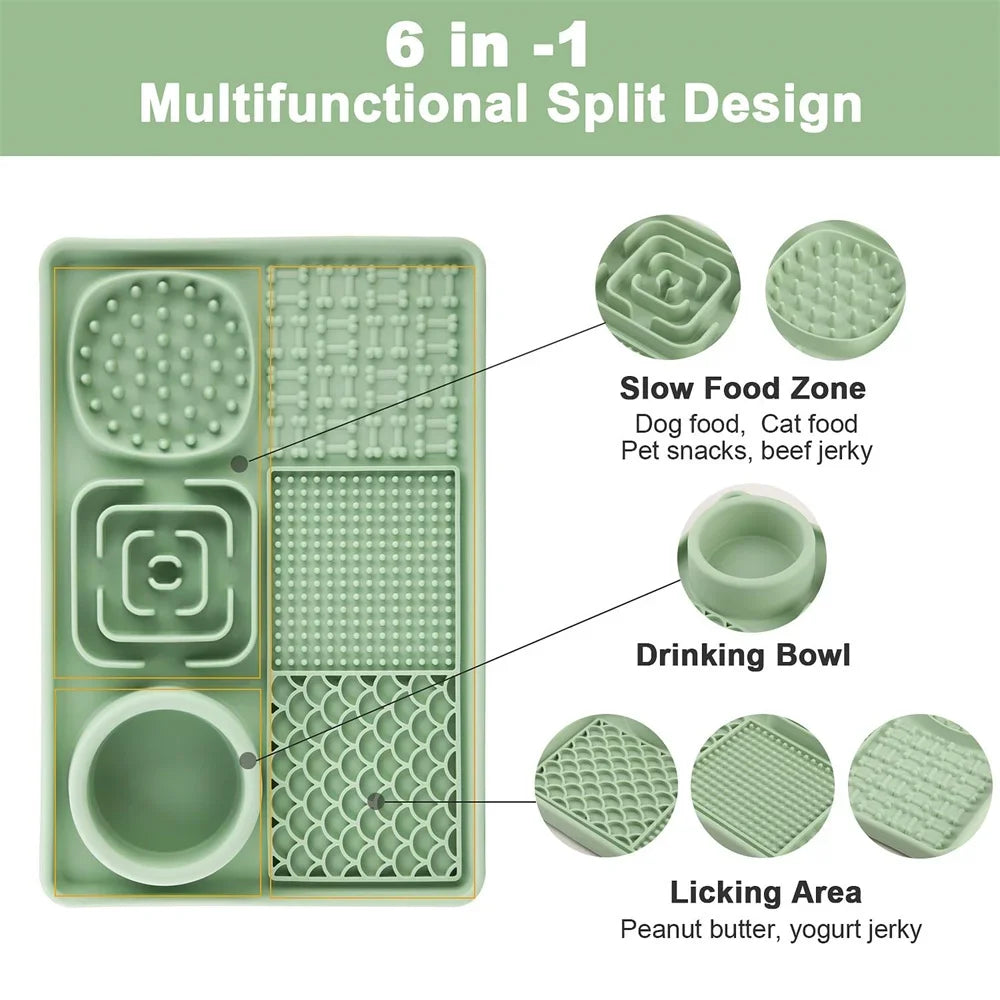 Silicone Slow‑Feeding Mat