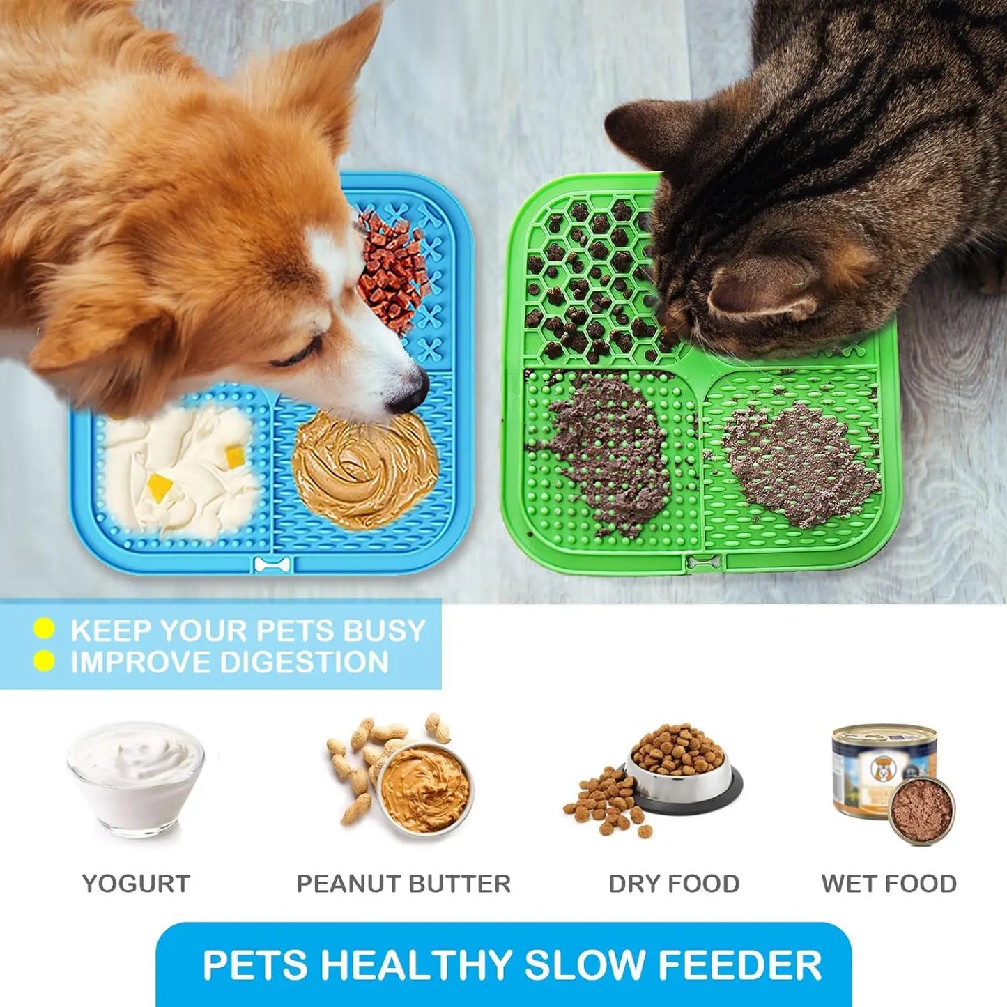 Silicone Slow‑Feeding Mat