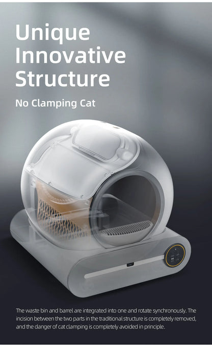 Tonepie 65L Automatic Smart Cat Litter Box - Self Cleaning & Fully Enclosed